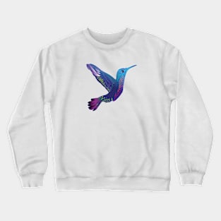 Trippy Rainbow Hummingbird Crewneck Sweatshirt